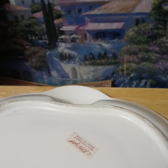 Rare Lord&Taylor Platter Oval Japanese Vintage Seafood Serving Porcelain Platter - Picture 3 of 16